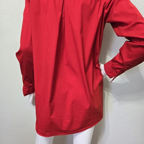 Lafayette 148 Red Tunic Careerwear Top Size S - Picture 8 of 13